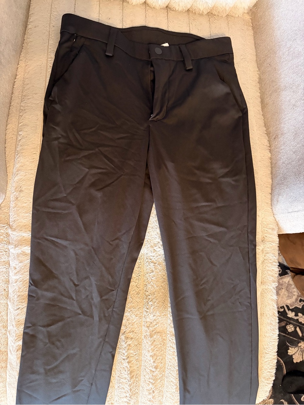 Stylus Men's Black Stretch Dress Pants